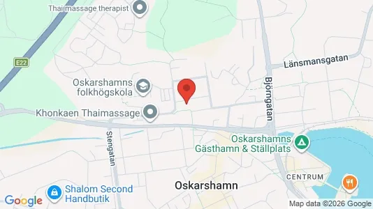 Apartments for rent i Oskarshamn - kort over placeringen
