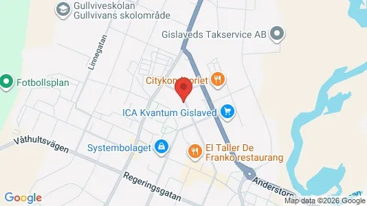 Apartments for rent i Gislaved - kort over placeringen