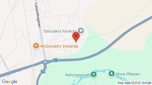 Apartments for rent i Vetlanda - kort over placeringen
