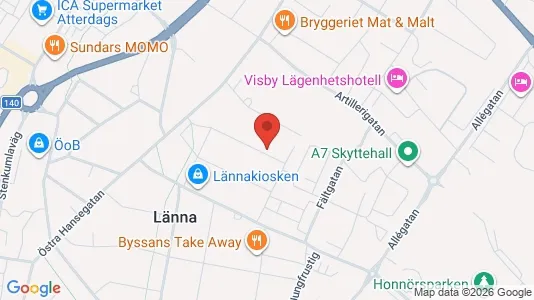 Apartments for rent i Gotland - kort over placeringen