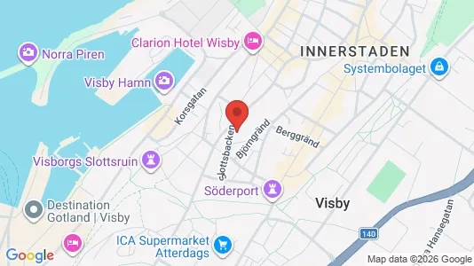 Apartments for rent i Gotland - kort over placeringen