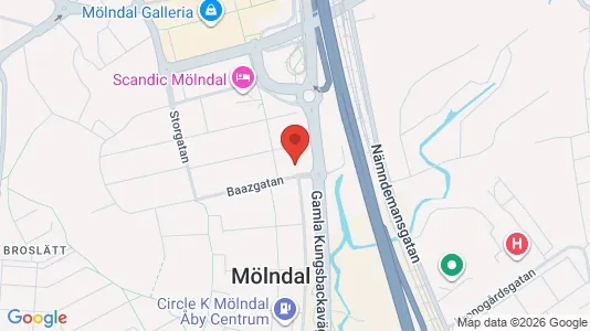 Apartments for rent i Mölndal - kort over placeringen