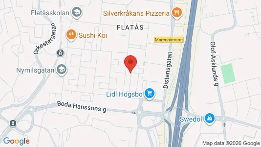 Apartments for rent i Askim-Frölunda-Högsbo - kort over placeringen