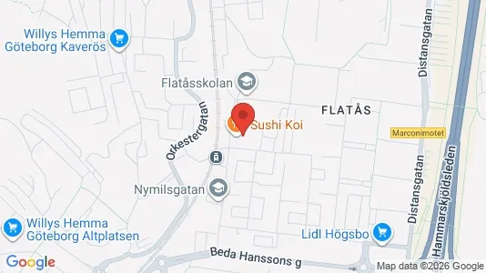 Apartments for rent i Askim-Frölunda-Högsbo - kort over placeringen