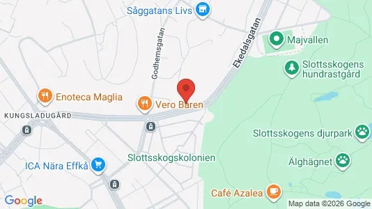 Apartments for rent i Majorna-Linné - kort over placeringen