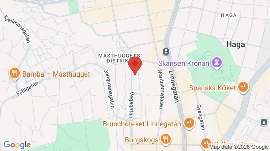 Apartments for rent i Gothenburg City Centre - kort over placeringen