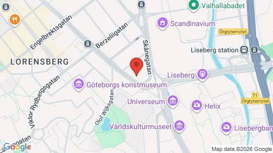 Apartments for rent i Johanneberg - kort over placeringen