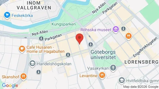 Apartments for rent i Gothenburg City Centre - kort over placeringen