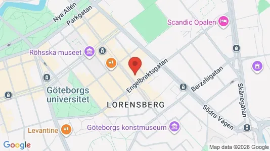 Apartments for rent i Gothenburg City Centre - kort over placeringen