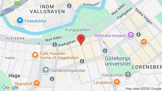 Apartments for rent i Gothenburg City Centre - kort over placeringen