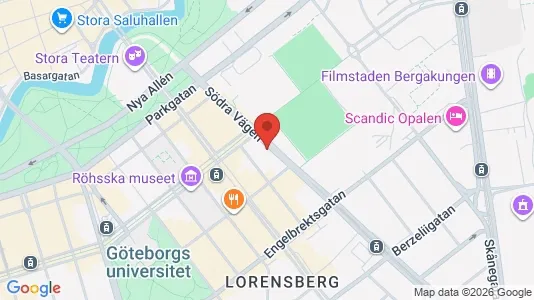 Apartments for rent i Gothenburg City Centre - kort over placeringen