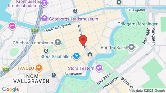 Apartments for rent i Gothenburg City Centre - kort over placeringen