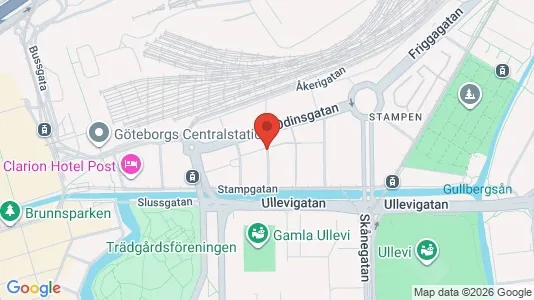 Apartments for rent i Gothenburg City Centre - kort over placeringen