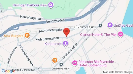 Apartments for rent i Lundby - kort over placeringen