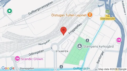 Apartments for rent i Gothenburg City Centre - kort over placeringen