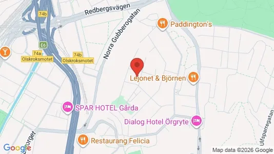 Apartments for rent i Örgryte-Härlanda - kort over placeringen