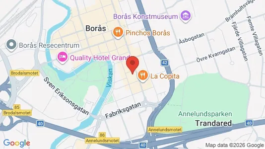 Apartments for rent i Borås - kort over placeringen