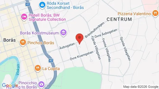 Apartments for rent i Borås - kort over placeringen