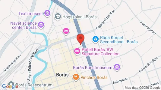 Apartments for rent i Borås - kort over placeringen