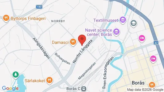 Apartments for rent i Borås - kort over placeringen