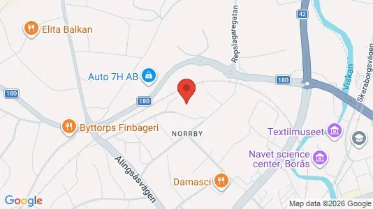 Apartments for rent i Borås - kort over placeringen