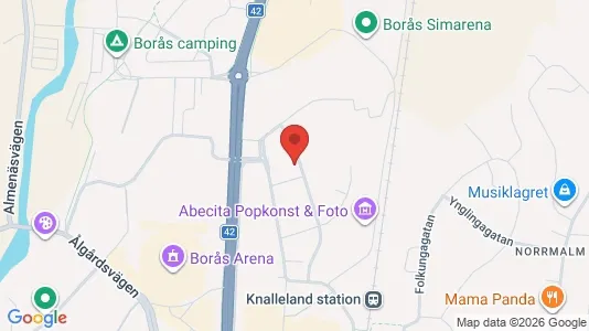 Apartments for rent i Borås - kort over placeringen