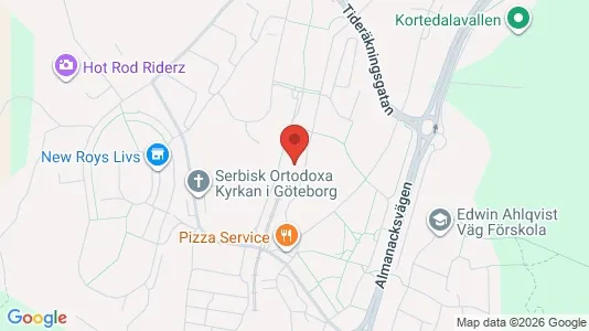 Apartments for rent i Gothenburg East - kort over placeringen