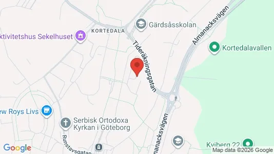 Apartments for rent i Gothenburg East - kort over placeringen