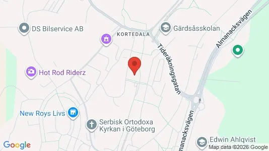 Apartments for rent i Gothenburg East - kort over placeringen