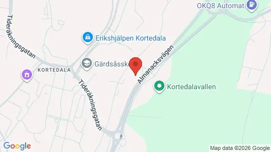 Apartments for rent i Gothenburg East - kort over placeringen