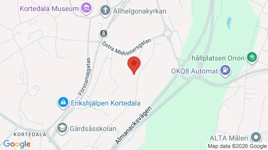 Apartments for rent i Gothenburg East - kort over placeringen