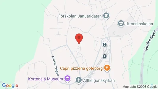 Apartments for rent i Gothenburg East - kort over placeringen