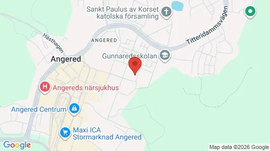 Apartments for rent i Angered - kort over placeringen