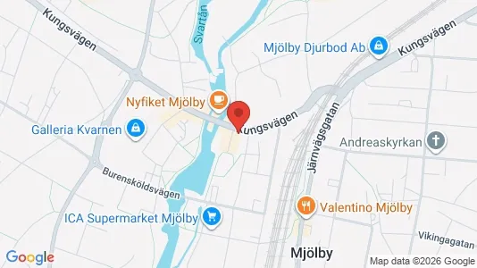Apartments for rent i Mjölby - kort over placeringen