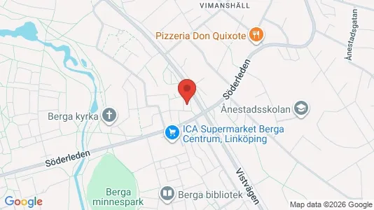 Apartments for rent i Linköping - kort over placeringen
