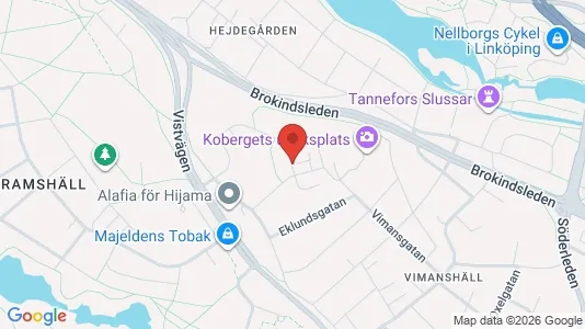 Apartments for rent i Linköping - kort over placeringen