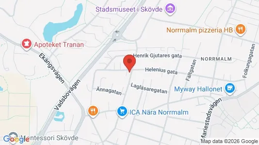 Apartments for rent i Skövde - kort over placeringen
