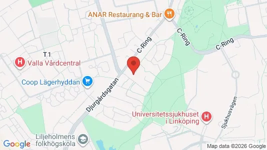 Apartments for rent i Linköping - kort over placeringen
