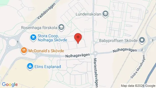 Apartments for rent i Skövde - kort over placeringen
