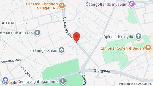 Apartments for rent i Linköping - kort over placeringen