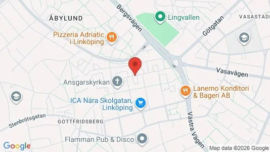 Apartments for rent i Linköping - kort over placeringen