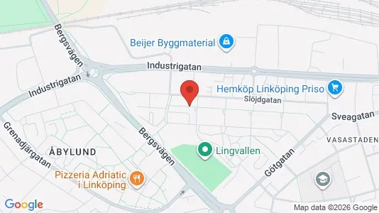 Apartments for rent i Linköping - kort over placeringen