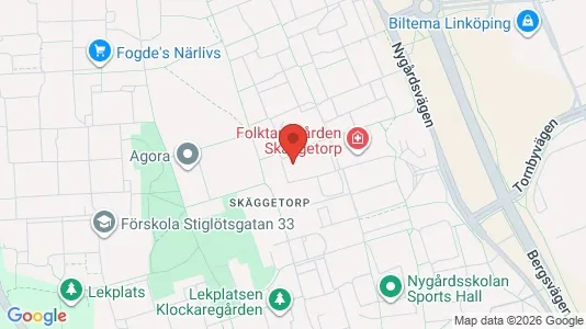 Apartments for rent i Linköping - kort over placeringen