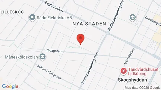 Apartments for rent i Lidköping - kort over placeringen