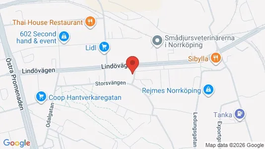 Apartments for rent i Norrköping - kort over placeringen