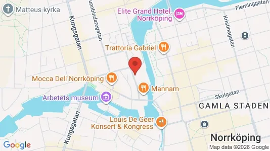 Apartments for rent i Norrköping - kort over placeringen
