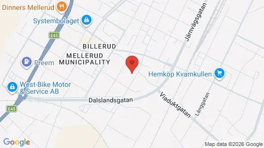 Apartments for rent i Mellerud - kort over placeringen