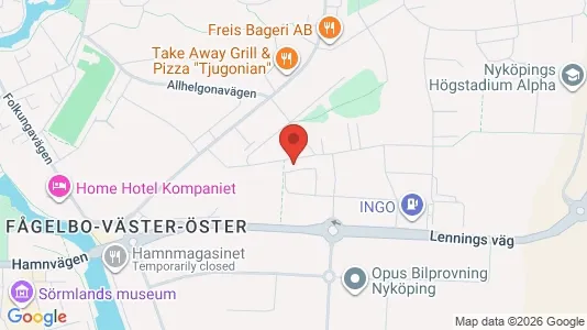Apartments for rent i Nyköping - kort over placeringen
