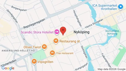 Apartments for rent i Nyköping - kort over placeringen