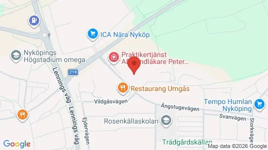Apartments for rent i Nyköping - kort over placeringen